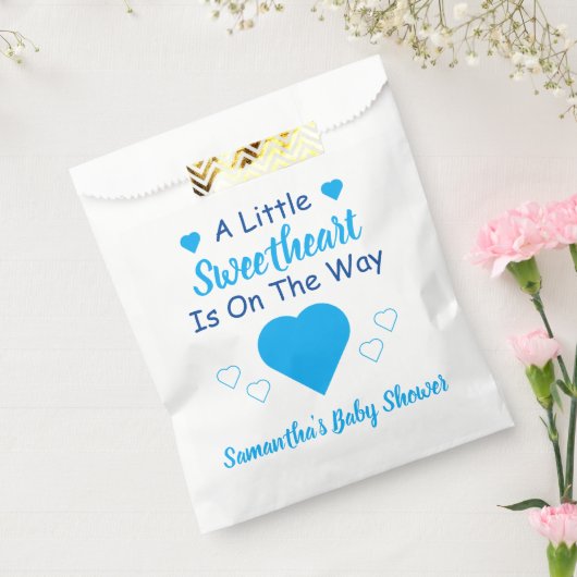 Kleine Baby shower Bedankzakje (Gezegeld)