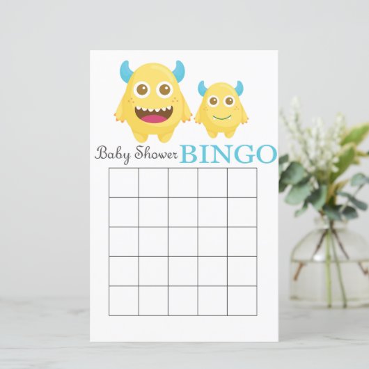 Kleine baby shower bingo (Staand voorkant)