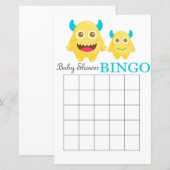 Kleine baby shower bingo (Voorkant / Achterkant)