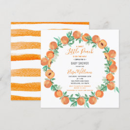 Kleine Baby shower Cutie Peach Kaart