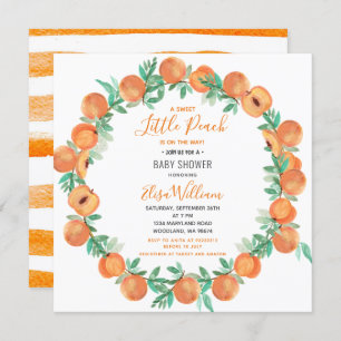 Kleine Baby shower Cutie Peach  Kaart