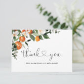 Kleine baby shower dank je kaart (Staand voorkant)