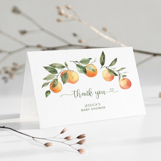 Kleine baby shower dank je kaart