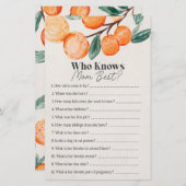 kleine baby shower die het beste bij mam weet (Voorkant / Achterkant)