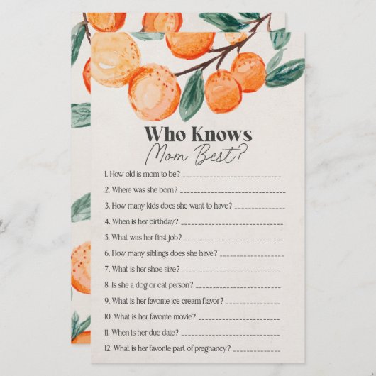 kleine baby shower die het beste bij mam weet (Voorkant / Achterkant)