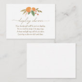 Kleine Baby shower display met snijbalk Informatiekaartje (Voorkant / Achterkant)