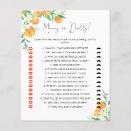 Kleine baby shower- en poppenspel