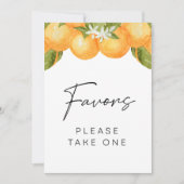 Kleine baby shower Favors-teken Kaart (Voorkant)