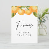 Kleine baby shower Favors-teken Kaart (Staand voorkant)