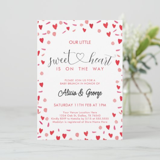 Kleine Baby shower Kaart (Staand voorkant)