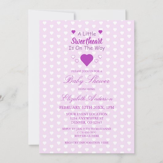 Kleine Baby shower Kaart (Voorkant)