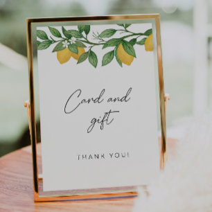 Kleine baby shower kaart en cadeaubon