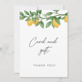 Kleine baby shower kaart en cadeaubon (Voorkant)