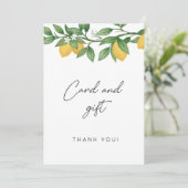 Kleine baby shower kaart en cadeaubon (Staand voorkant)