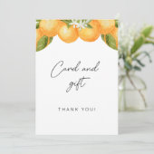 Kleine baby shower kaart en cadeaubord (Staand voorkant)