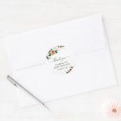 kleine baby shower klassieke ronde sticker (Envelop)