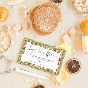 Kleine baby shower-luierkaartje informatiekaartje