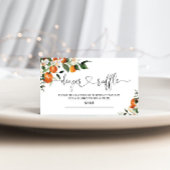 Kleine baby shower-luierkaartje informatiekaartje