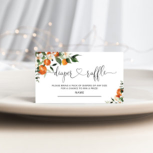 Kleine baby shower-luierkaartje informatiekaartje