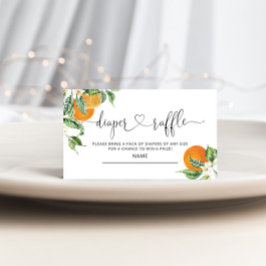 Kleine baby shower-luierkaartje informatiekaartje