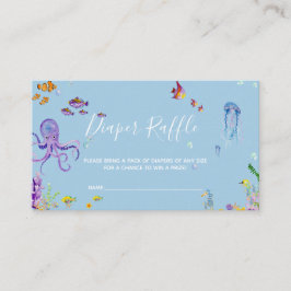 Kleine baby shower-luierkaartje visitekaartje