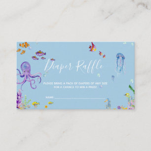 Kleine baby shower-luierkaartje visitekaartje