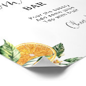 Kleine baby shower Mam-osa-streepjesbord Poster (Hoek)