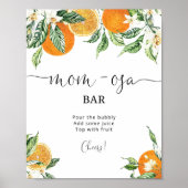 Kleine baby shower Mam-osa-streepjesbord Poster (Voorkant)