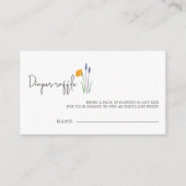 Kleine Baby shower met wilde bloem Informatiekaartje (Voorkant)