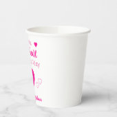 Kleine Baby shower Papieren Bekers (Links)