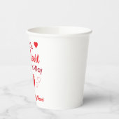 Kleine Baby shower Papieren Bekers (Links)