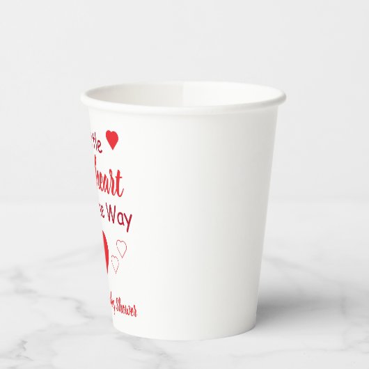 Kleine Baby shower Papieren Bekers (Links)