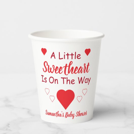 Kleine Baby shower Papieren Bekers (Voorkant)