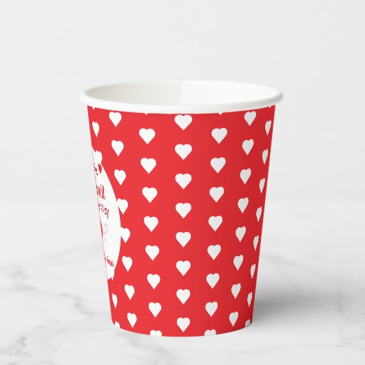 Kleine Baby shower Papieren Bekers (Links)