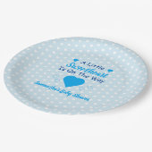 Kleine Baby shower Papieren Bordje (Gekanteld)