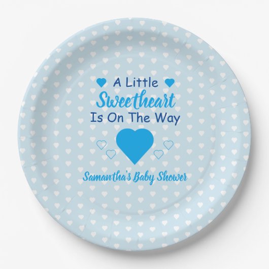 Kleine Baby shower Papieren Bordje (Voorkant)