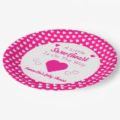 Kleine Baby shower Papieren Bordje (Gekanteld)