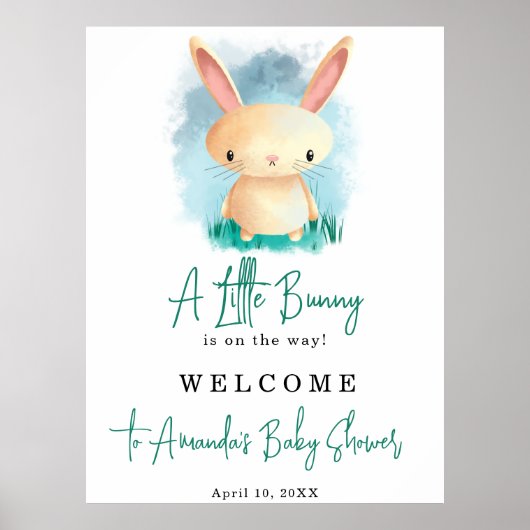 Kleine baby shower poster (Voorkant)