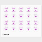 Kleine Baby shower Ronde Sticker (Vel)