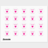 Kleine Baby shower Ronde Sticker (Vel)