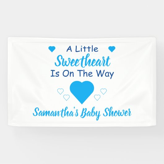 Kleine Baby shower Spandoek (Horizontaal)