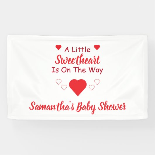 Kleine Baby shower Spandoek (Horizontaal)