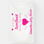 Kleine Baby shower Spandoek (Verticaal)