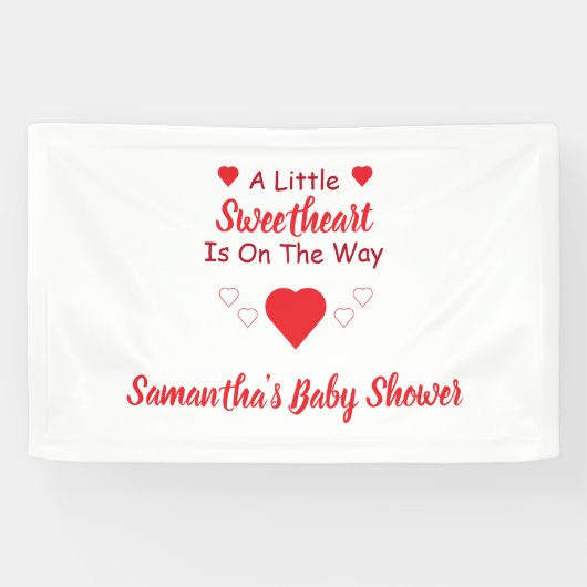 Kleine Baby shower Spandoek (Horizontaal)