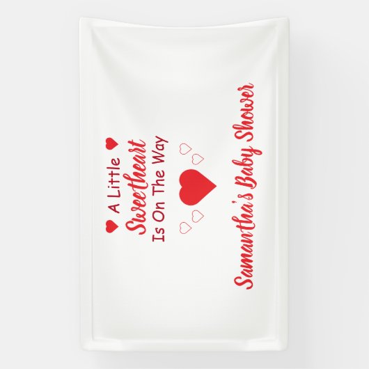 Kleine Baby shower Spandoek (Verticaal)