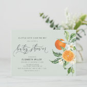 kleine baby shower uitnodiging (Staand voorkant)