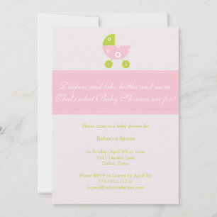 kleine baby shower uitnodiging {meisje}