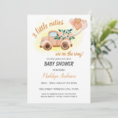 Kleine Baby shower van de  Triplets van het Vracht Kaart (Staand voorkant)