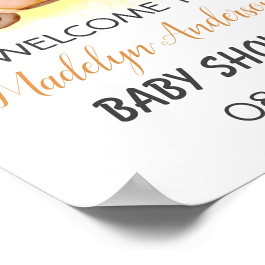 Kleine Baby shower van de  Triplets van het Vracht Poster (Hoek)