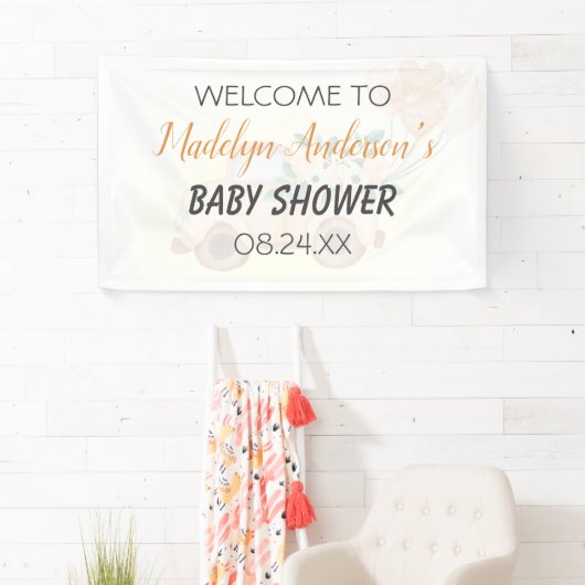 Kleine Baby shower van de  Triplets van het Vracht Spandoek (Insitu)